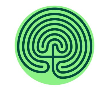 Girit geleneksel sembolü. Girit labirenti