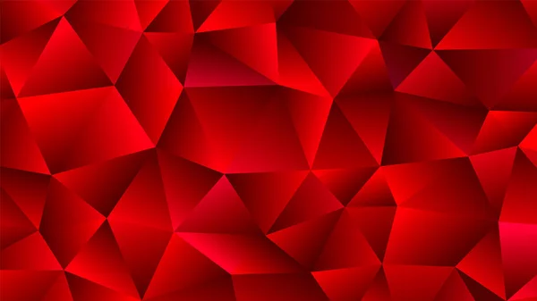 Red Polygonal Mosaic Hintergrund Kreatives Design — Stockvektor