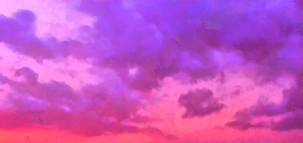 Pintura Colorida Céu Nublado Natureza Fundo —  Vetores de Stock