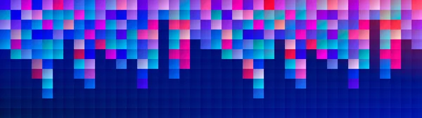 Kleurrijke pixel kunst 8 bit abstracte vector achtergrond — Stockvector