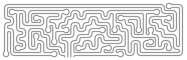 Vektor illustration av labyrint eller labyrint isolerad på vit bakgrund — Stock vektor