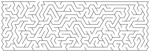 Vektor Illustration Labyrint Eller Labyrint Isolerad Vit — Stock vektor