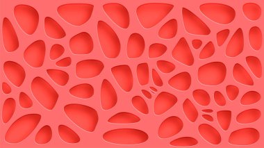 Soyut voronoi hücre yapısını engeller. 3B geometrik vektör arkaplanı