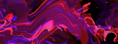 Galaksi renkli mor akış arkaplan vektörü çizimi