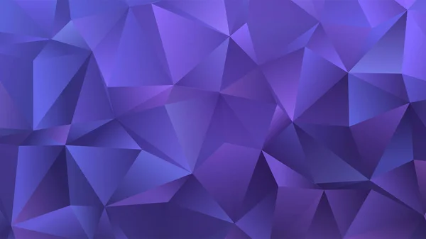 Gradient Low Poly Vektor Hintergrund in sehr peri, Farbe des Jahres — Stockvektor