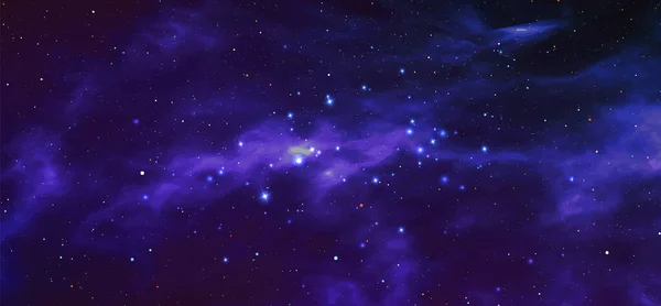 Vektor Kosmische Illustration Schöne Bunte Raum Hintergrund Aquarell Kosmos — Stockvektor
