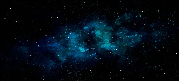 Vector Galaxy Background Space Exploration — Stockvector