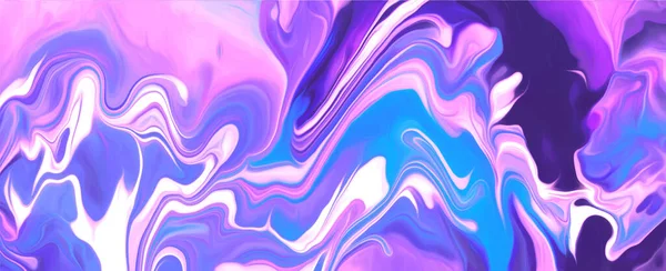 现代彩色流动海报 紫色波浪液体形状 — 图库矢量图片