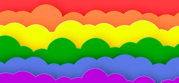 Bunte Regenbogen Hintergrund Kreativer Hintergrund Oder Lgbt Stolz — Stockvektor