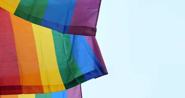 虹の旗 ゲイの誇り Lgbtqのシンボル — ストック写真
