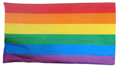 LGBT gökkuşağı bayrağı. Gurur Ayı kavramı, özgürlük.