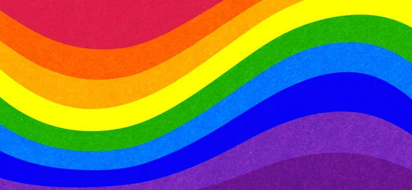 Das Schwenken Der Regenbogenfahne Von Lgbt Schwule Lesben Bisexuelle Transgender — Stockvektor