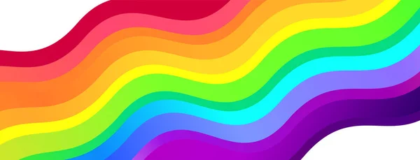 Lambaikan Bendera Pelangi Lgbt Gay Lesbian Biseksual Transgender Dan Queer - Stok Vektor