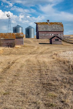 Saskatchewan, Kanada 'da terk edilmiş binalar.