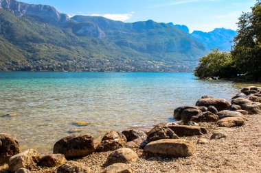 Fransa Lake annecy şehir yakınında