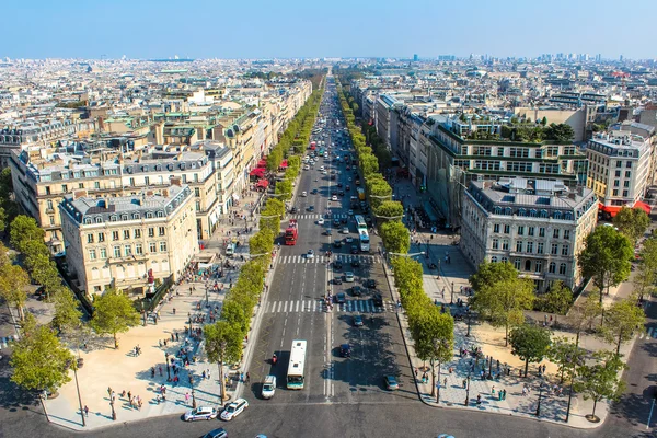 The Elysian Fields, Champs-Elesees in Paris — Stock Photo, Image