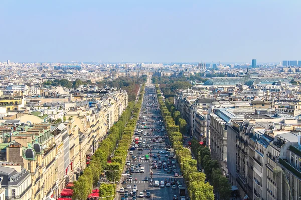 The Elysian Fields, Champs-Elesees in Paris — Stock Photo, Image