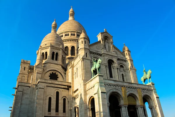 Sacre coeur, montmartre, Paříž, Francie. — Stock fotografie