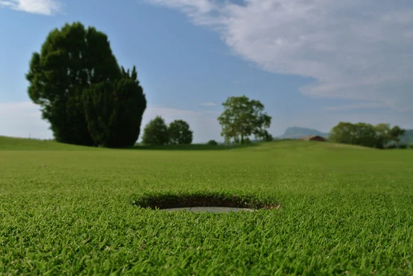 Golf hål — Stockfoto