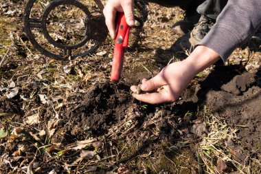 Metal detektör kullanarak askeri mühimmat ve silah arayın.