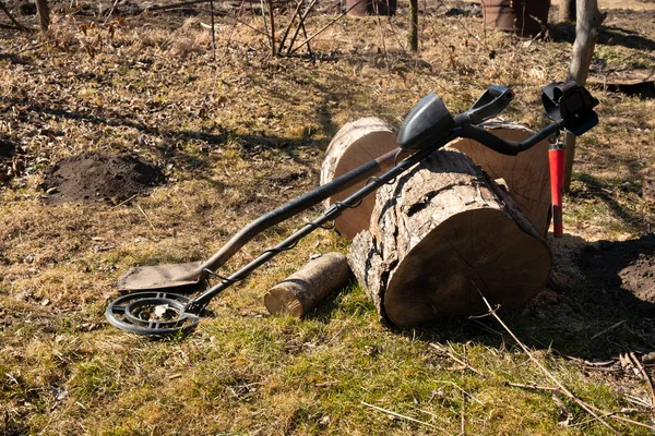 Strumento Sminamento Metal Detector Pala Miniera — Foto Stock