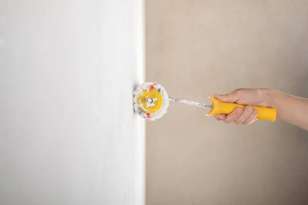 Painting Wall Latex Paint Roller — Foto de Stock