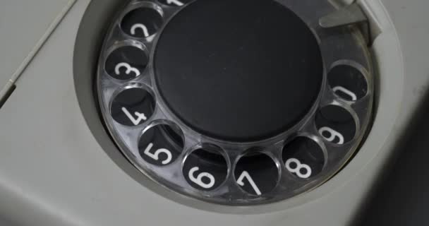 Discagem Telefone Antigo Conceito Telefone Chamada Imagens Alta Qualidade — Vídeo de Stock