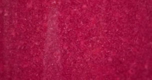 Roter Traubenwein Makrosaft Textur Weingärung Nahaufnahme Hochwertiges Filmmaterial — Stockvideo