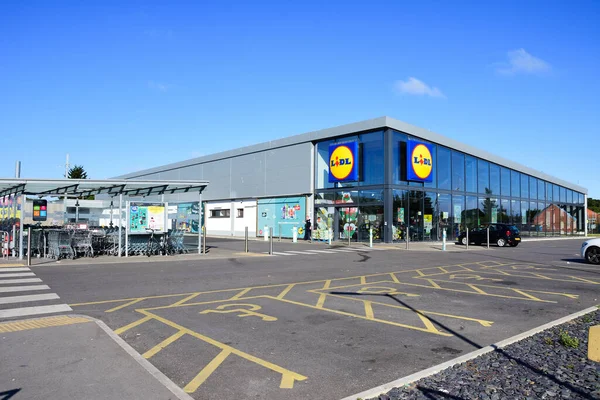 Prestatyn Reino Unido Junio 2022 Lidl Tiene Supermercado Moderno Ciudad — Foto de Stock