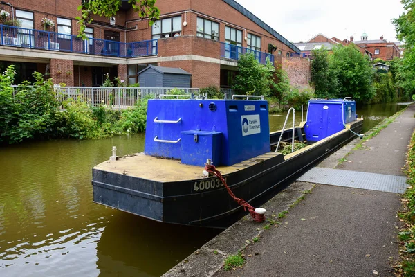Chester Jul 2022 Narrowboat Barge Which Used Canal Maintenance Seen — Foto de Stock