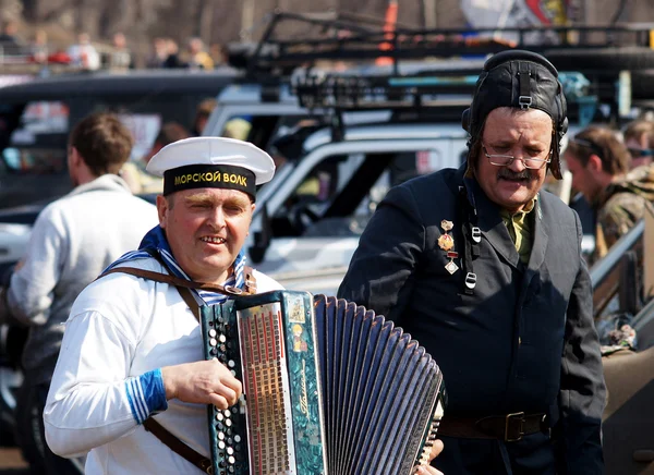 Åpning av konkurransene i jeep-sprint "Første dritt 2013 " – stockfoto