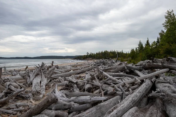 Ontario Kanada Daki Pukaskwa Ulusal Parkı Nda Middle Beach Kumların — Stok fotoğraf