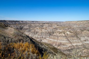 Kanada Çorak Toprakları 'nın Munson' daki At Hırsızı Kanyonu 'ndaki görüntüsü, Albera Dinozor Yolu' ndaki.