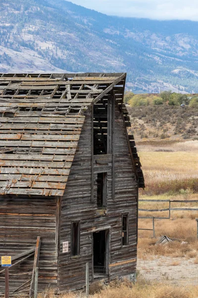 Een Oude Verlaten Schuur Haynes Ranch Okanagan Valley British Columbia — Stockfoto