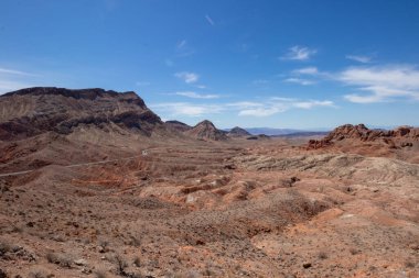 View of the Northshore Road in Lake Mead Recreation Area from the Northshore Summit Trail