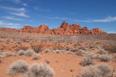 View of Aztec sandstone at Valley of Fire State Park in Nevada, USA