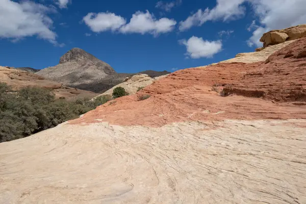 layers or sandstone at Red Rock Canyon National Conservation Area in Las Vegas, Nevada