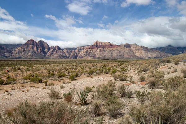 Red Rock Canyon National Conservation Area Las Vegas Nevada Cloudy — Foto de Stock