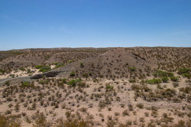 dry arid climate in the desert at Picacho Peak in Las Cruces, New Mexico