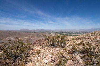 desert and valley view from Picacho Peak in Las Cruces New Mexico