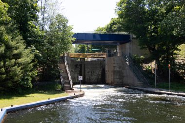 Trent Severn Waterway Lock 42 - Couchiching in Ontario, Canada