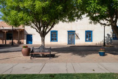 View from the town square in Mesilla, New Mexico