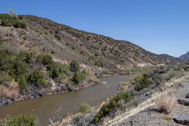 View of the Rio Grande River in Taos, New Mexico