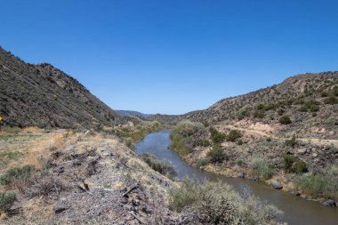View of the Rio Grande River in Taos, New Mexico