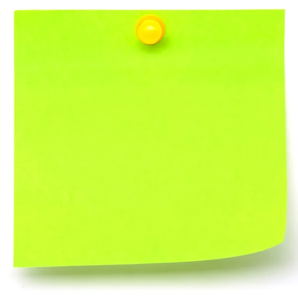 Green Sticker on a White Background — Stock Photo, Image