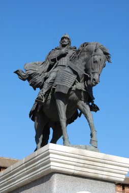 Rusya'nın ünlü kahramanı Anıtı dmitry donskoy içinde kolomn