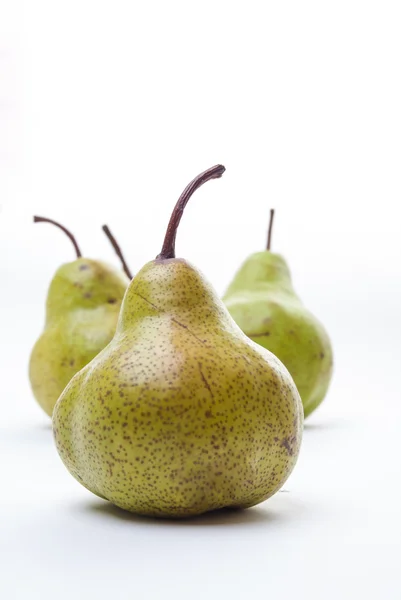 Four Pears isolated on white — Stock Photo, Image