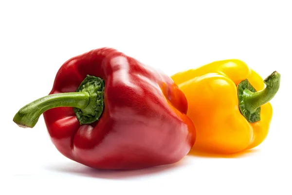 Paprika 's op een witte achtergrond — Stockfoto