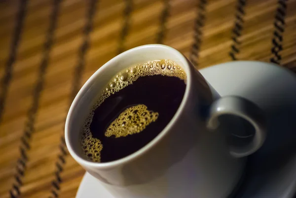 Taza blanca de café — Foto de Stock