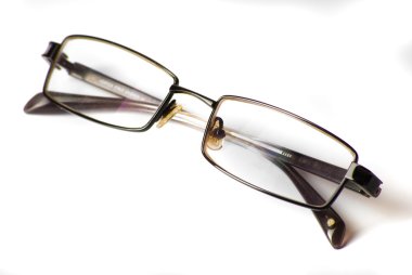 modern glassess üzerinde beyaz izole